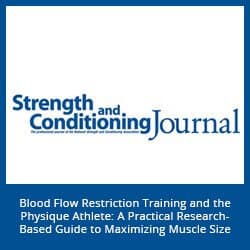 Strength & Conditioning Journal, BFR during aerobic exercise logo